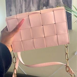 Pink crossbody purse